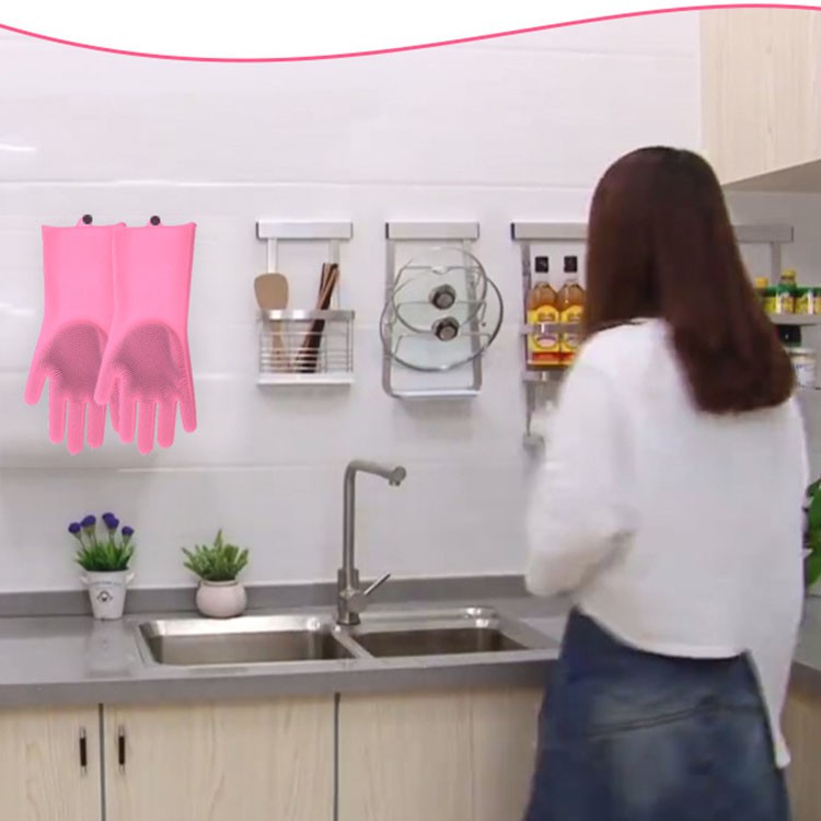 Găng tay rửa bát vệ sinh phòng bếp - Găng tay làm việc nhà chống trượt cách nhiệt