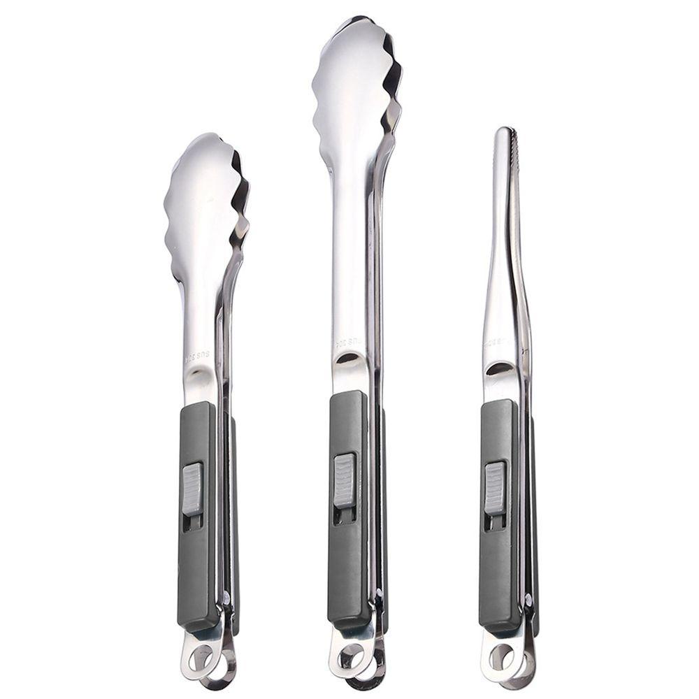 [COD] Kẹp Gắp Thịt Nướng Bbq Bằng Thép Không Gỉ 304