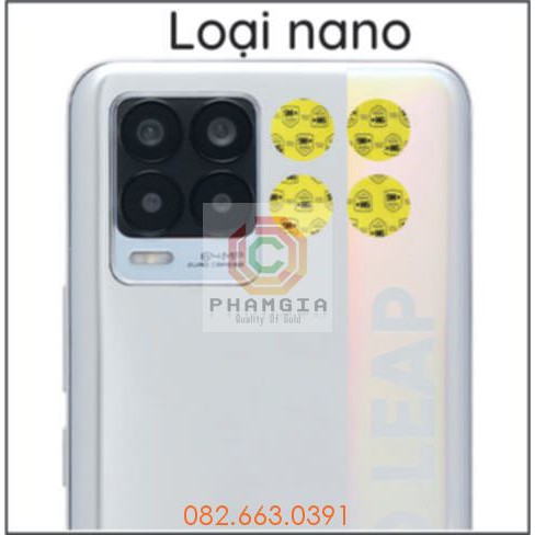 Miếng dán camera Realme 8 / Realme 8 pro bảo vệ cam, chống trầy