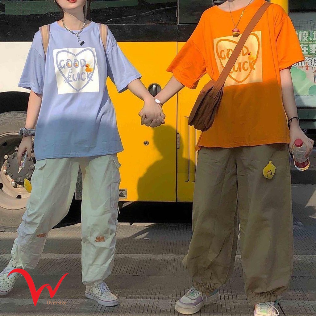 Áo Thun Tay Lỡ Unisex - Good Luck