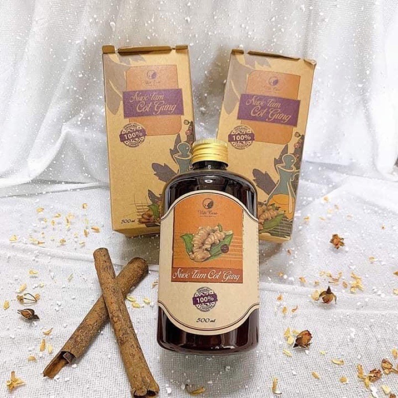 Nước tắm cốt gừng Vietcare - hiệu quả gấp 40 lần gừng thường