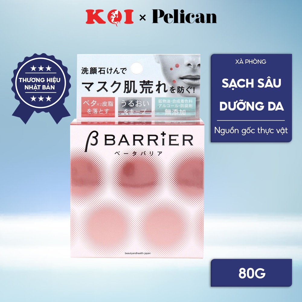 Xà phòng chăm sóc da mặt khi đeo khẩu trang Pelican B Barrier Facial Soap 80g