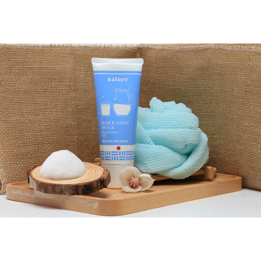 [Chính hãng] Gel Rửa Mặt Naris Cosmetic Nature Dưỡng Ẩm Chiết Xuất Sữa Hokkaido 100g