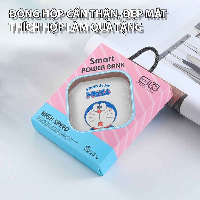 Sạc Pin Dự Phòng Cute - Doremon - Hello Kitty (Kèm Dây Đeo)