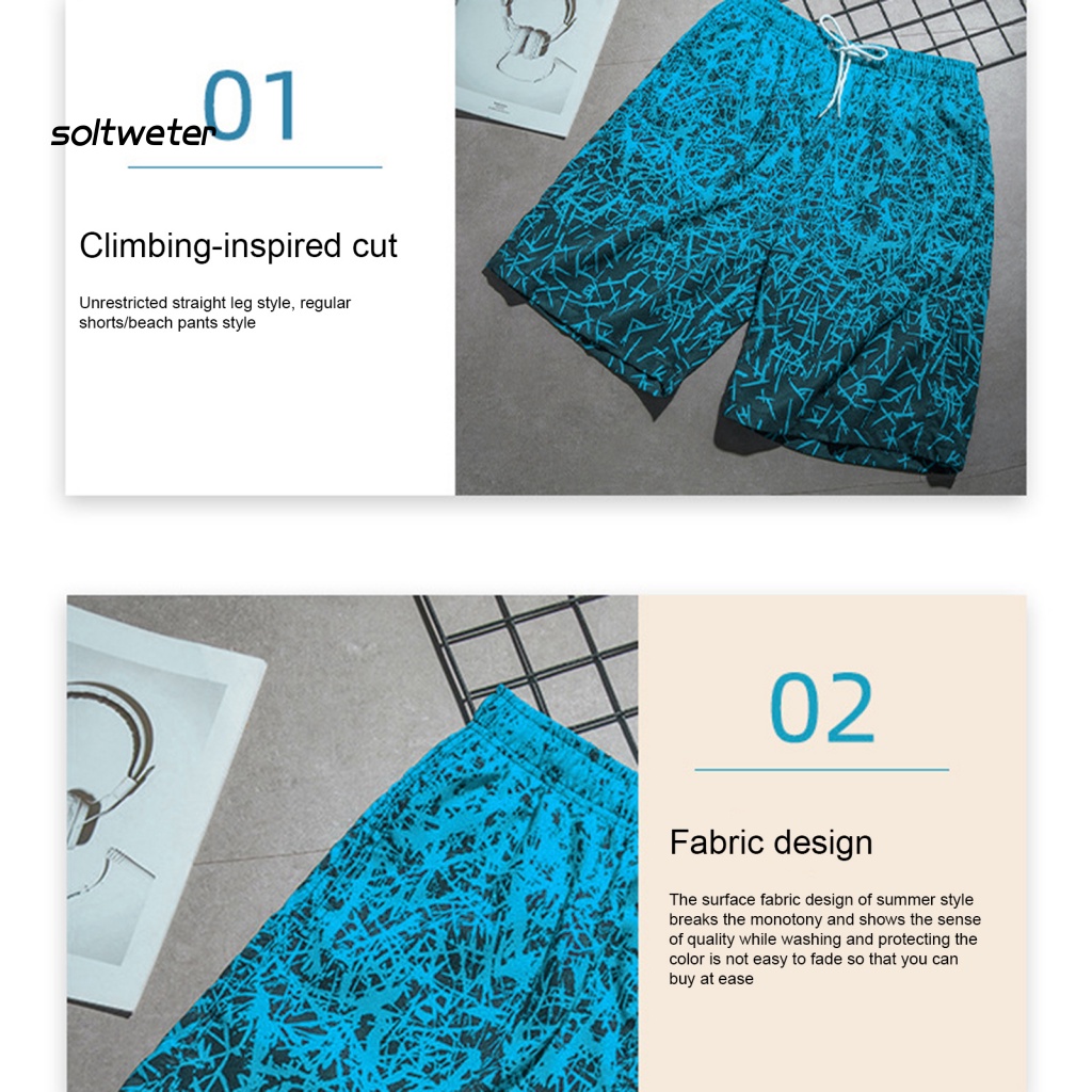 Quần Bơi Ngắn Nhanh Khô Thời Trang Cho Nam