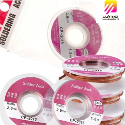 Cuộn 1,5M dây đồng hút thiếc, hút chì hàn CP-2015