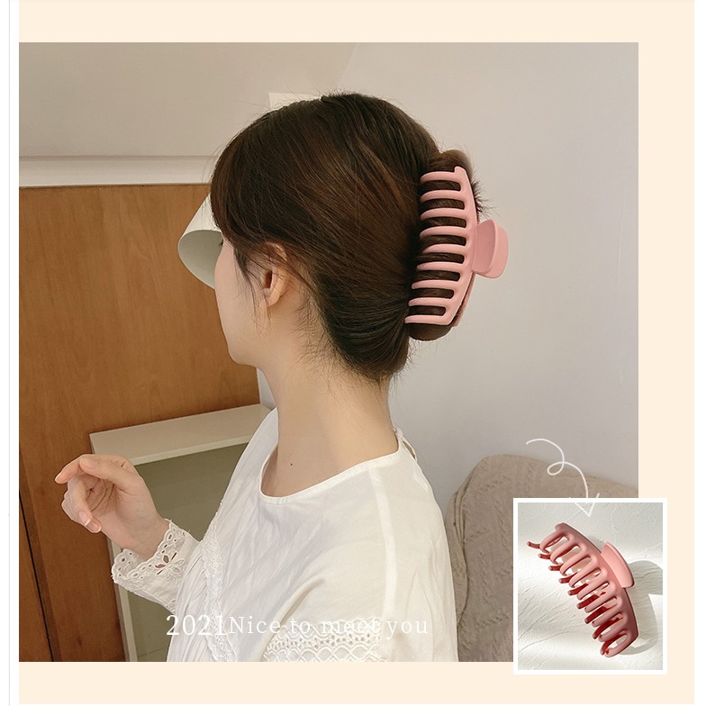 Kẹp tóc càng cua nhựa to chống gãy