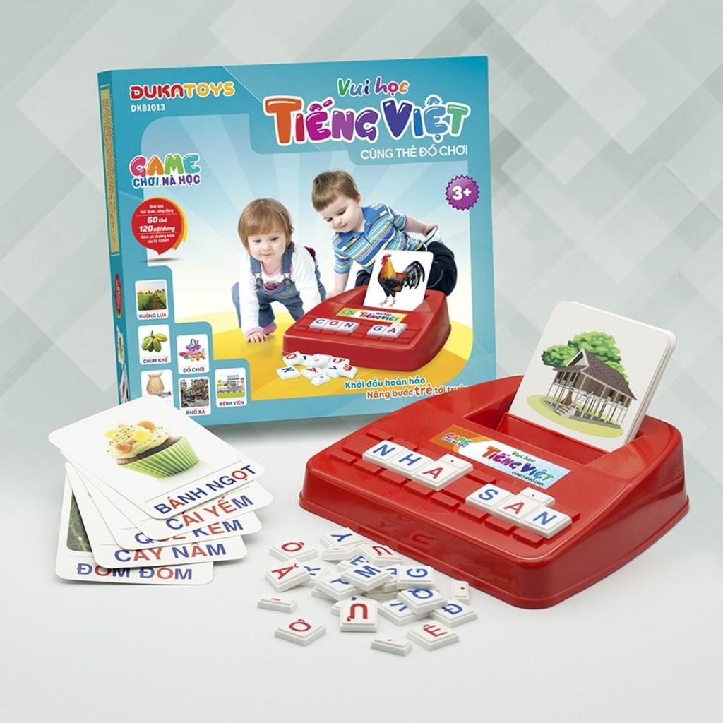 Bộ đồ chơi thẻ vui học tiếng việt DUKA NO.81013