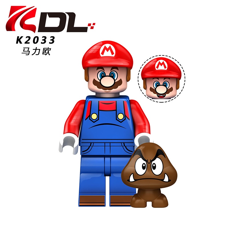 Búp bê siêu mã lực đồ chơi giáo dục trẻ em lắp ráp khối xây dựng minifigures lego minecraft