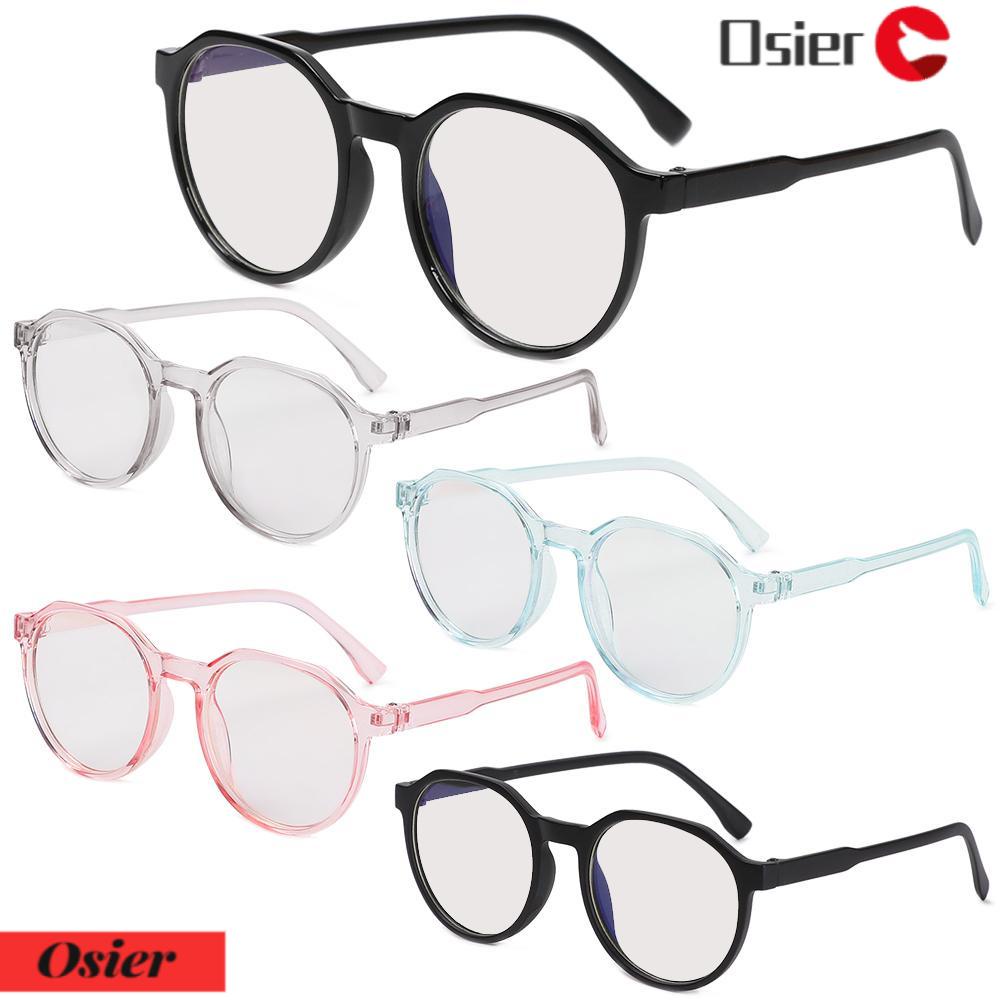 Mắt Kính Gọng Tròn Chống Tia Sáng Xanh Bằng Nhựa PC Phong Cách Cổ Điển 1