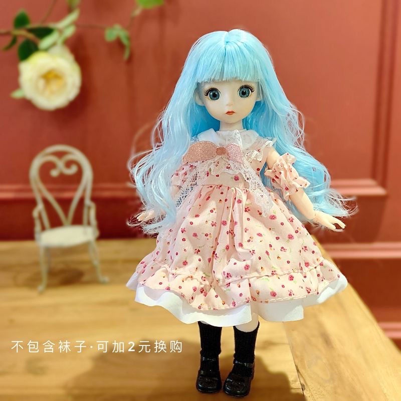 Búp Bê Barbie 3D Có Mắt 27 Khớp 6 Điểm Dễ Thương Cho Bé 30Cm