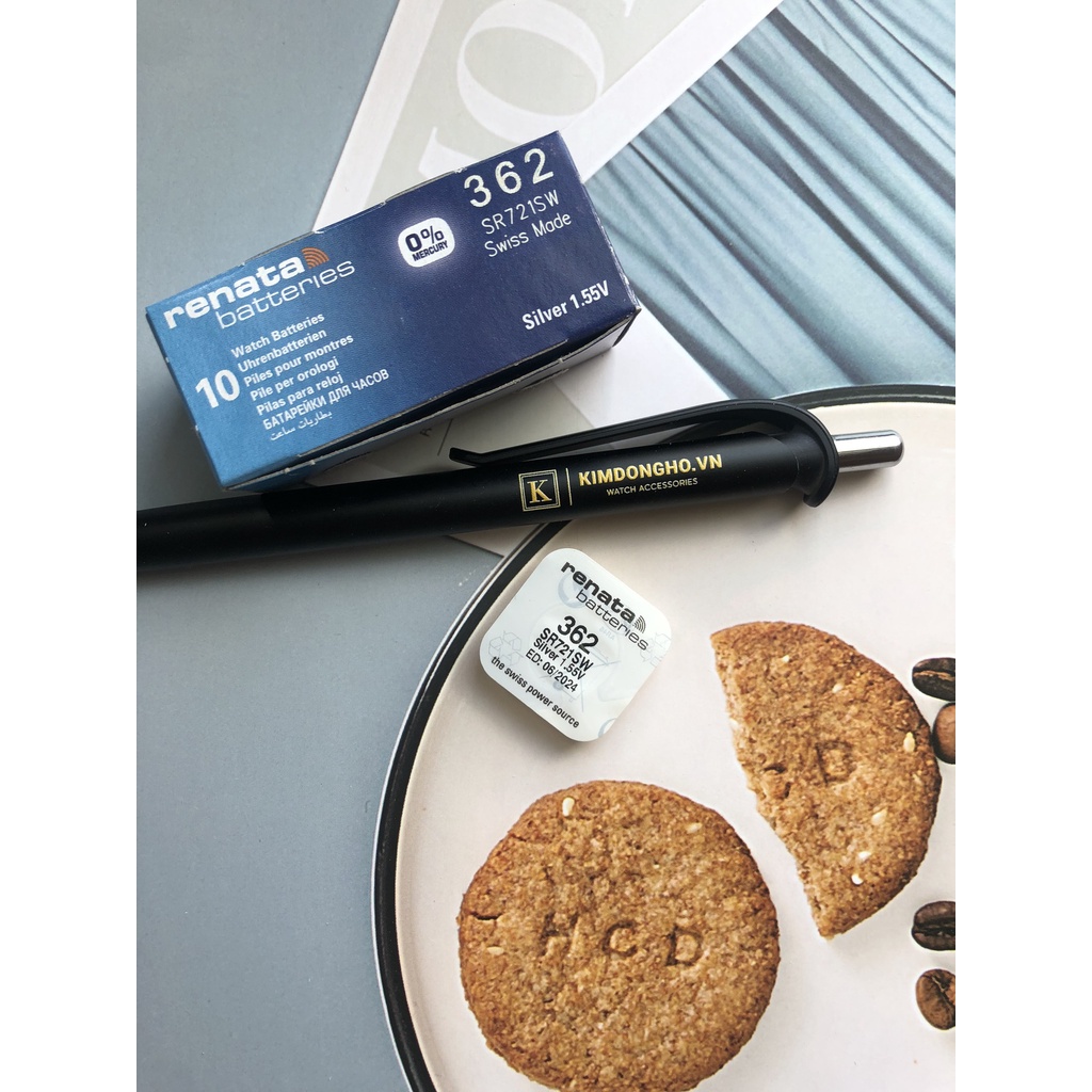 Hộp 1 Viên Pin Renata 721 SR721SW 362 SR721 Pin Đồng Hồ Đeo Tay