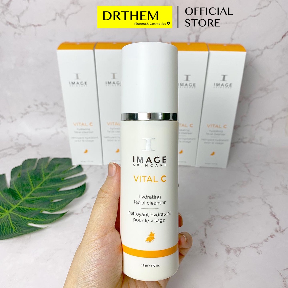 Sữa Rửa Mặt Dưỡng Ẩm Phục Hồi Da Image Skincare Vital C Hydrating Facial Cleanser 177ml- Dr Thêm