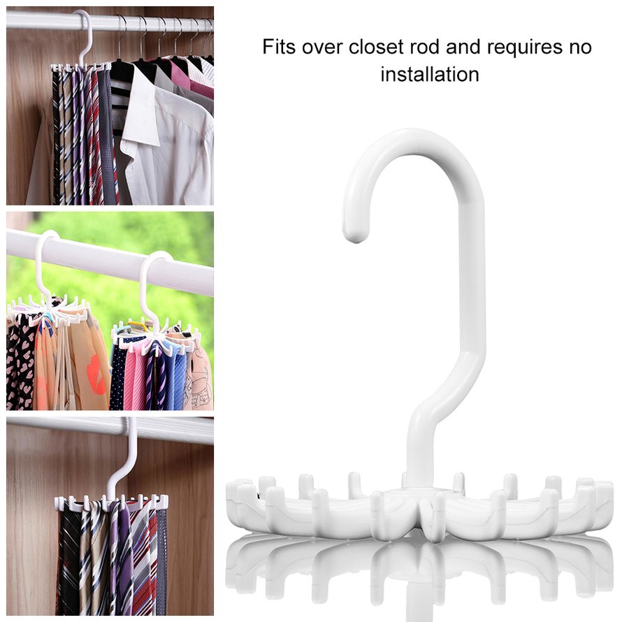 Giá treo cà vạt có thể điều chỉnh Giá treo cà vạt có thể điều chỉnh giữ 20 cà vạt đeo cổ cho nam giới