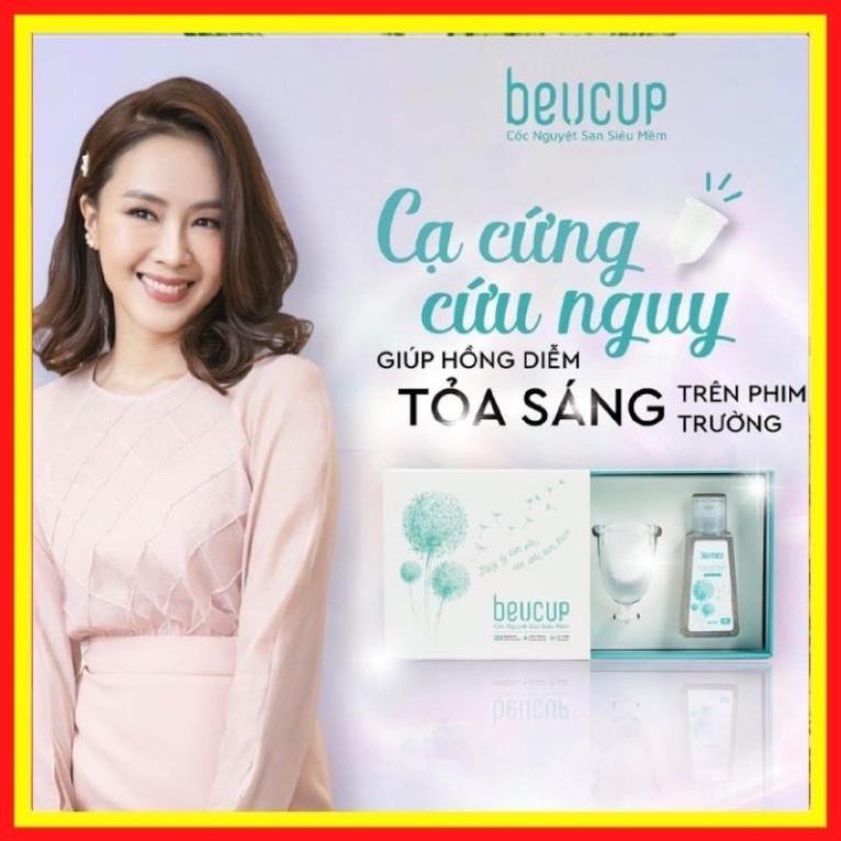 [ Chính hãng ] Cốc nguyệt san Beucup - Tặng kèm cốc tiệt trùng , dung dịch vệ sinh cốc Beumate và hướng dẫn sử dụng