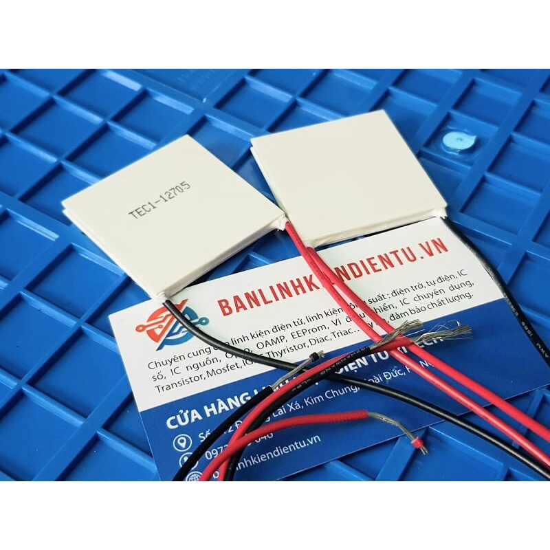 Sò nóng lạnh TEC1-12705 12705 5.3A 14.2-16.2V kích thước 40x40x4.2mm