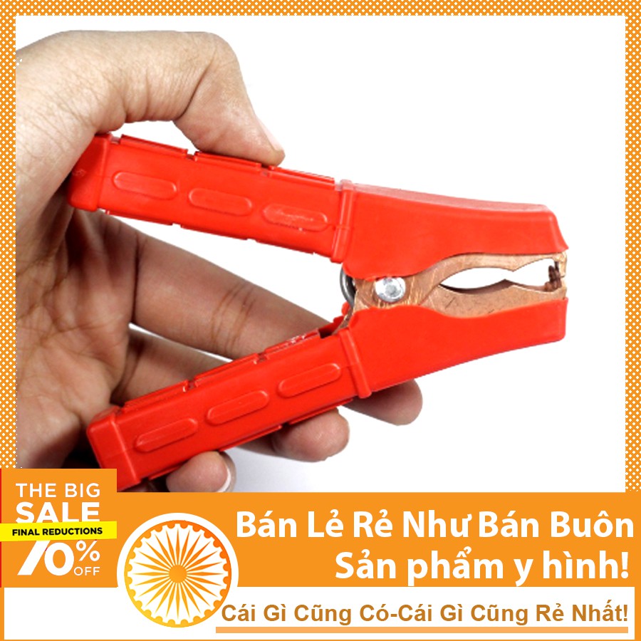 Bộ 2 Kẹp Ắc Quy 10cm Bọc Cao Su