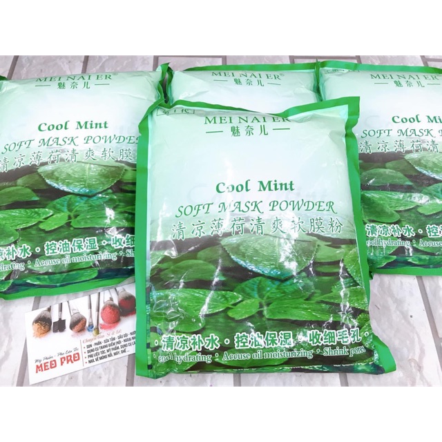 Bột dẻo đắp mặt trà xanh bạc hà 1000g