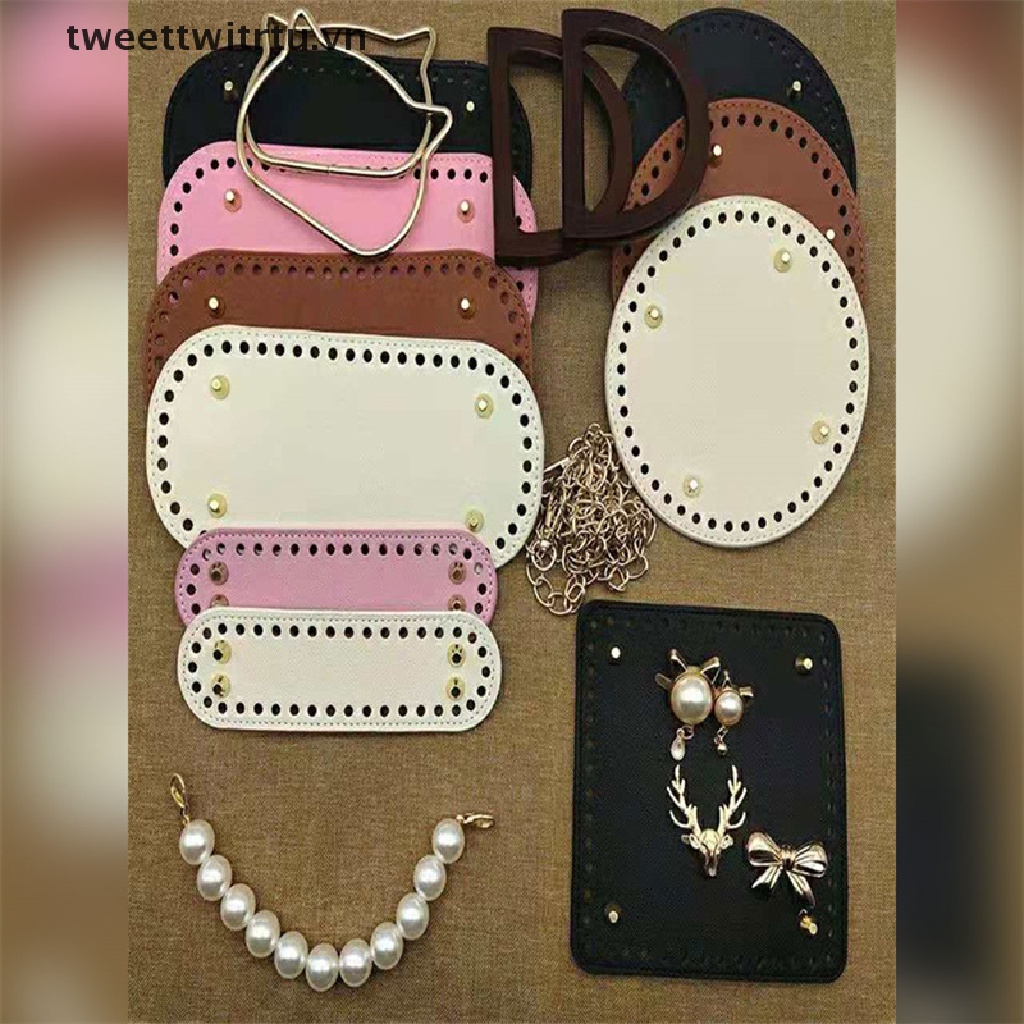 Đáy Da Hình Oval Làm Túi Xách Handmade DIY