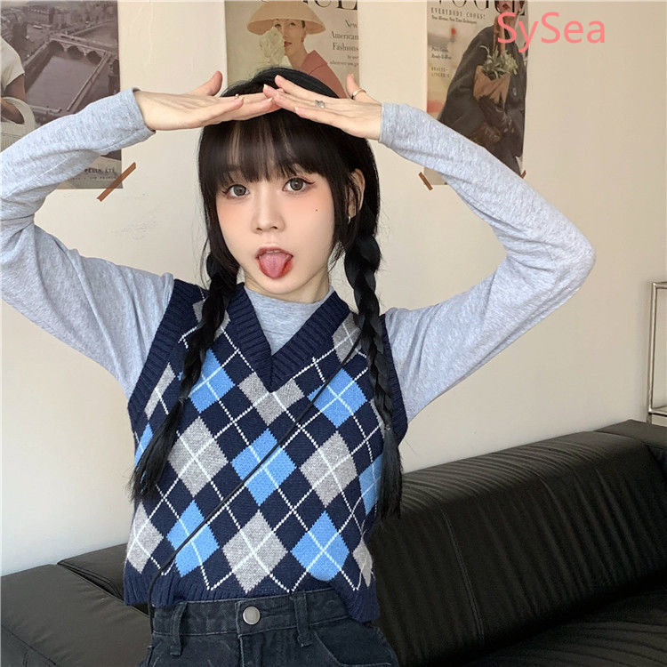 Áo Dệt Kim Sát Nách Thời Trang Mùa Hè Cho Học Sinh