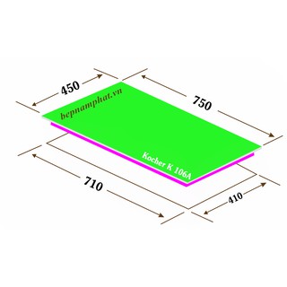 Bếp gas âm Kocher K-106A