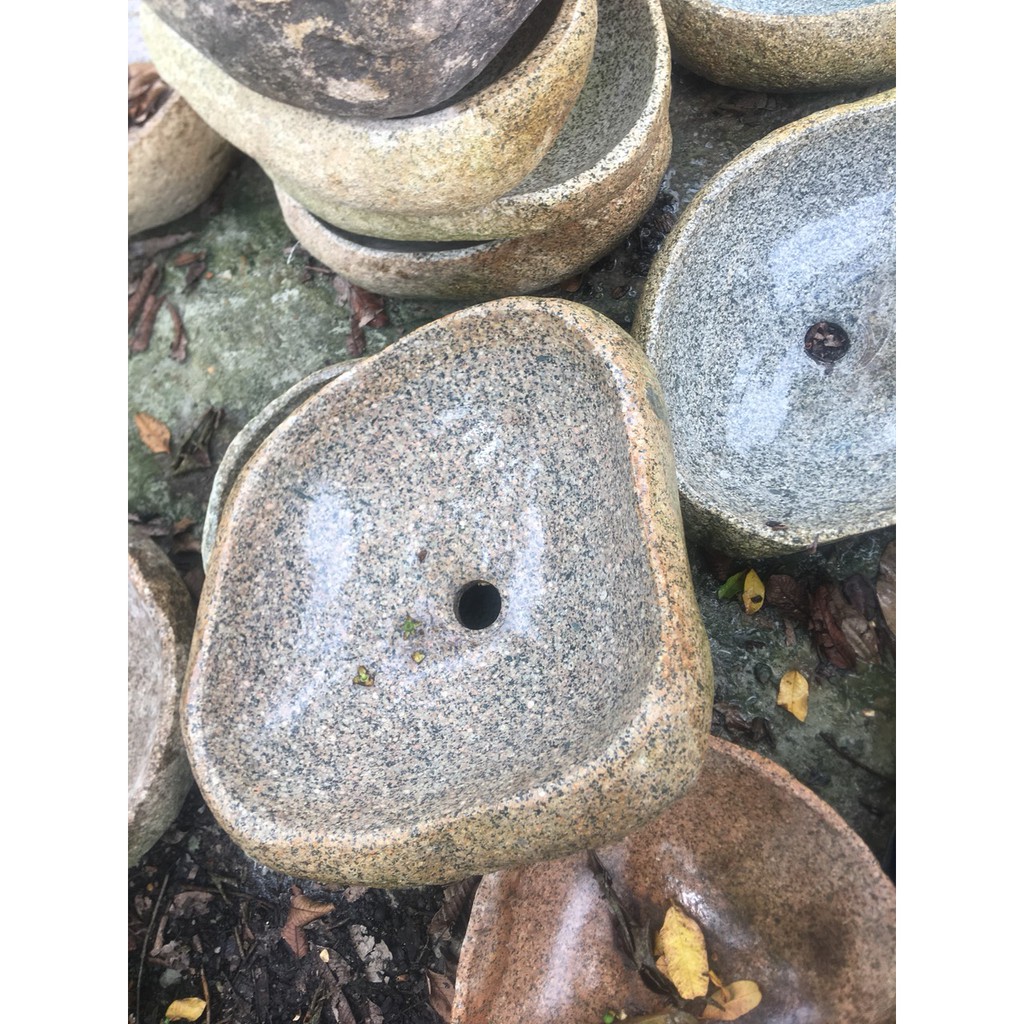 Chậu lavabo đá cuội tự nhiên,  chậu rửa mặt bằng đá cuội | BigBuy360 - bigbuy360.vn