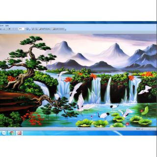 Tranh 3D Dán Hồ Cá Cảnh