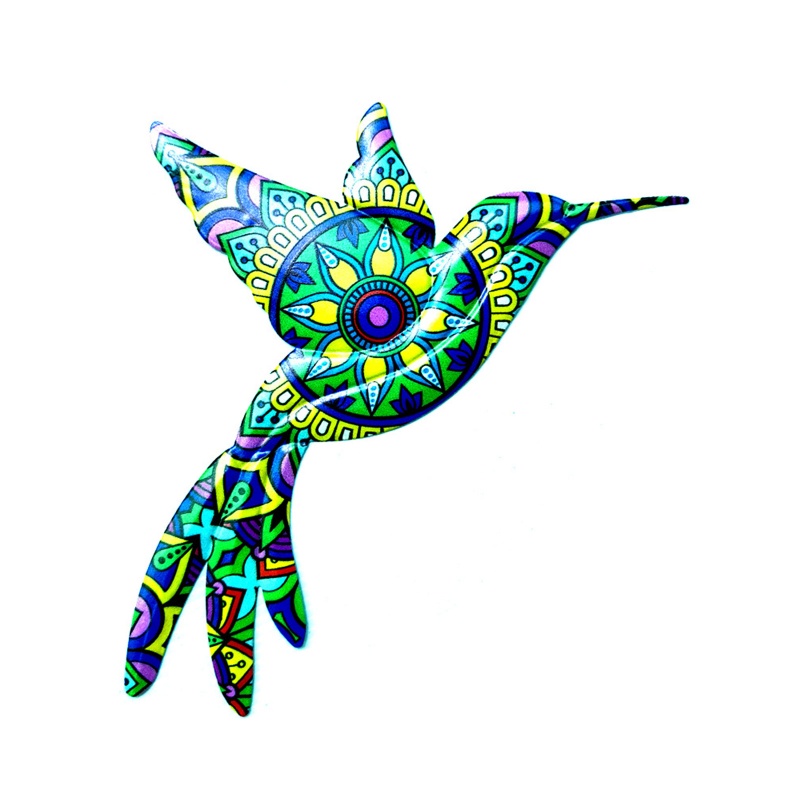 Chim Ruồi Bằng Sắt Treo Tường Trang Trí Màu Sắc Tươi Sáng