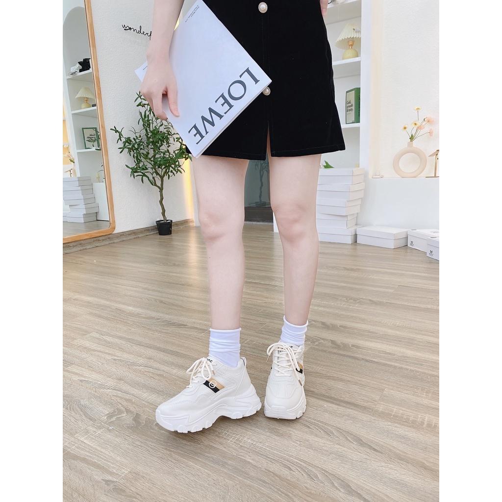 Giày Nữ, Thể Thao Da Mềm Độn Đế 5-6cm Kiểu Dáng Hàn Quốc sang chảnh, đi chơi, làm chụp ảnh cực đẹp