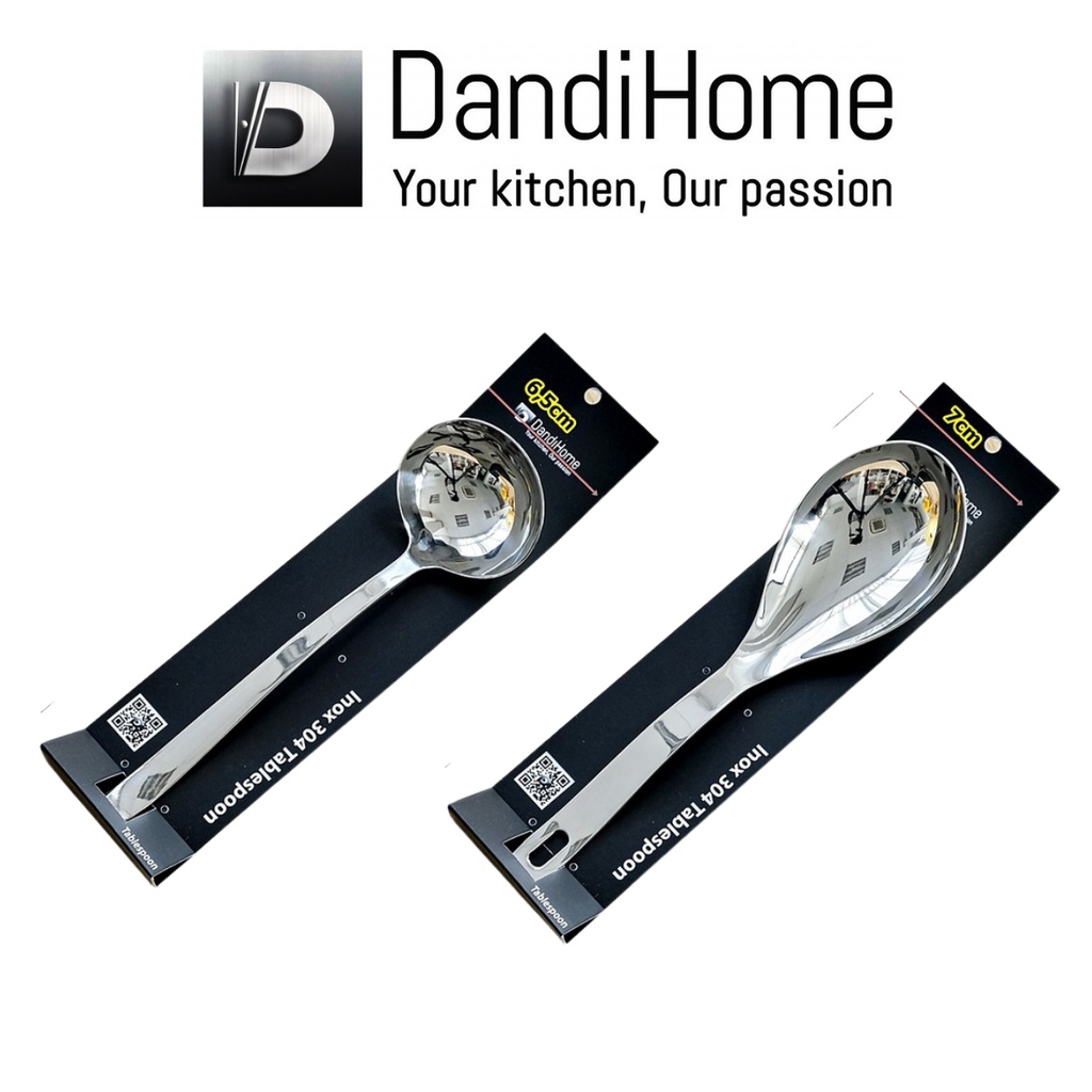 Muỗng vá múc canh cao cấp DandiHome Inox 304 sang trọng, tinh tế - Hàng Việt Nam xuất Âu
