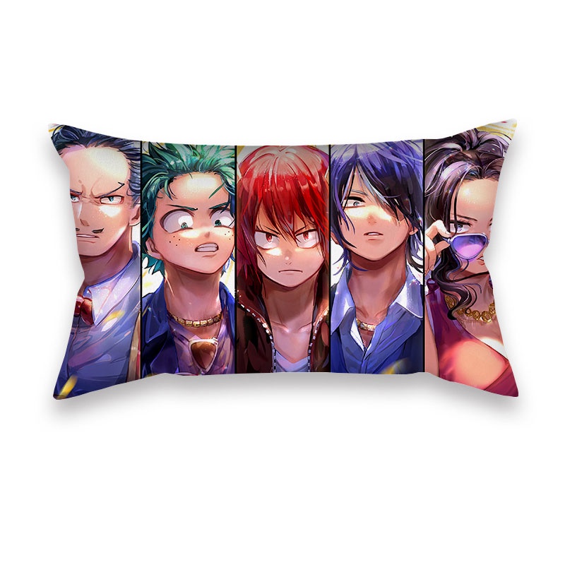 Vỏ Gối Vuông 50*30cm In Hình Nhân Vật Anime My Hero Academia Độc Đáo