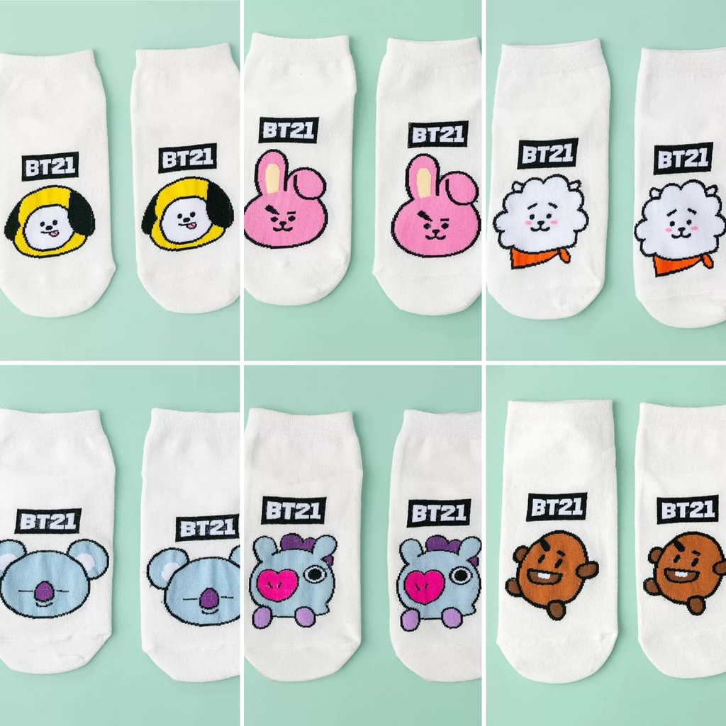 Vớ Tất Ngắn Bts - We’re Bare Bear - Noname Cổ Ngắn Hoạt Hình Phong Cách Nhật Hàn Ulzzang Dễ Thương Trendy Hottrend Cute