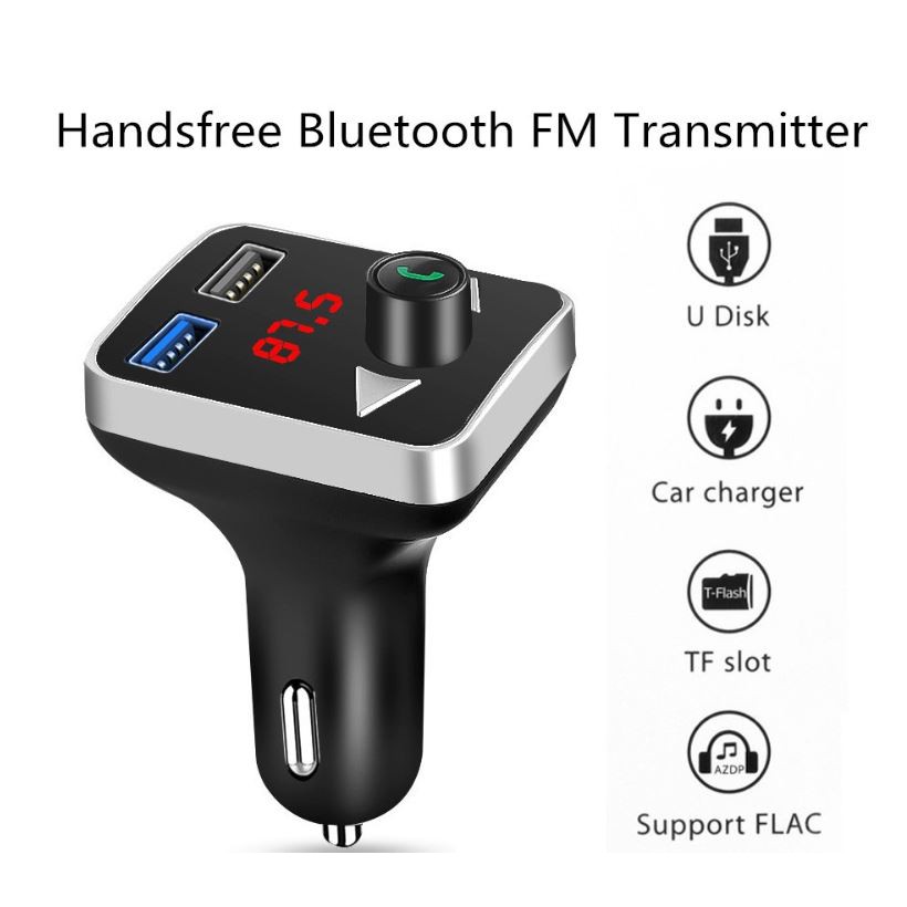 GIÁ SỈ  Bluetooth Bộ Phát Sóng FM 3.1A ô tô Cổng USB Kép Sạc Xe Nhanh Không Dây Rảnh Tay Điều Chế Tần Số FM Âm Nhạc