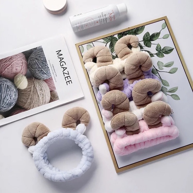 Băng đô turban sừng cừu 3D Hàn Quốc dễ thương