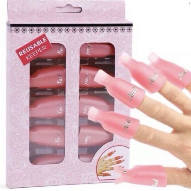 Kẹp nhựa ủ phá sơn gel chân và tay