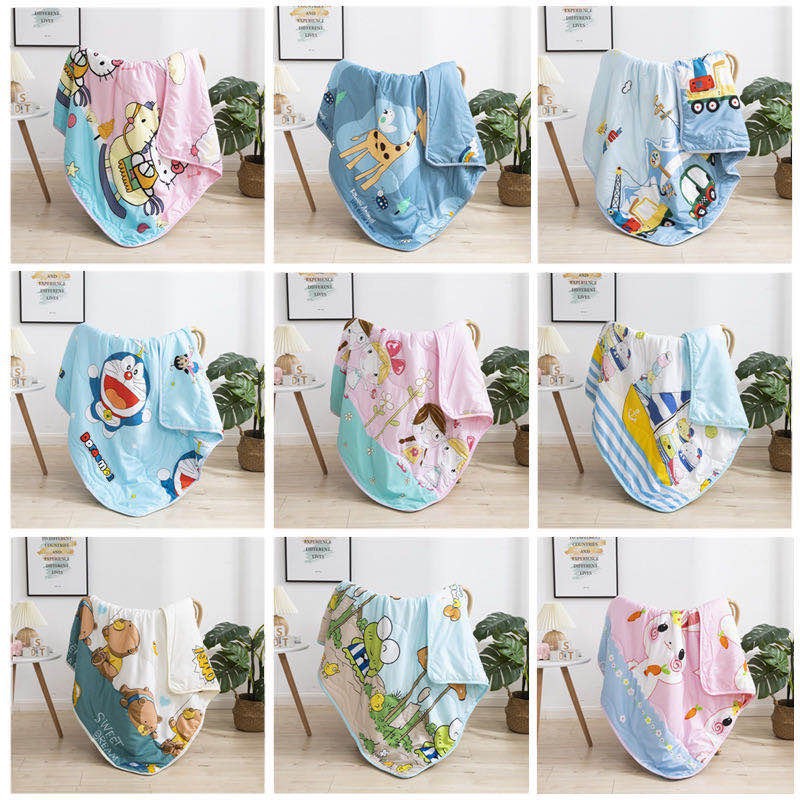 Chăn Cotton Đũi Điều Hòa Cho Bé Mẫu Hoạt Hình Cute (Mẫu ngẫn nhiên)