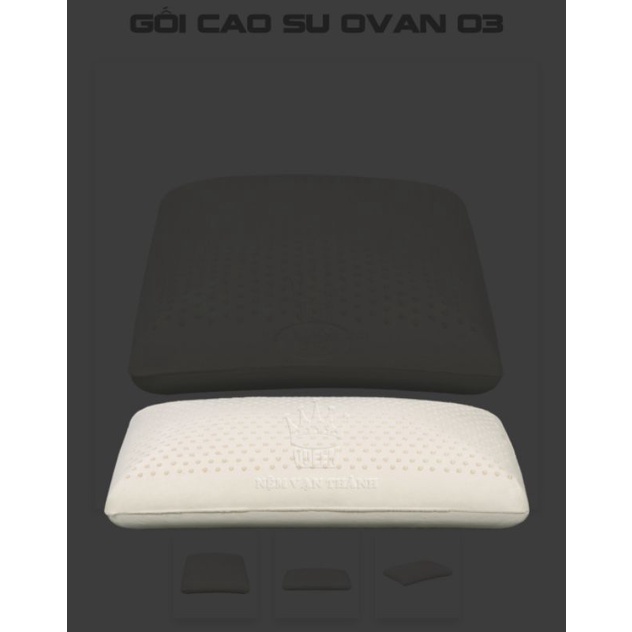 GỐI CAO SU VẠN THÀNH OVAL 40x60x13cm