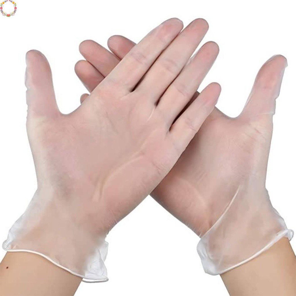 Set 100 Găng Tay Dùng Một Lần Bằng Tpe Thiết Kế Dày Dặn Tiện Dụng Cho Nhà Bếp / Salon Làm Đẹp