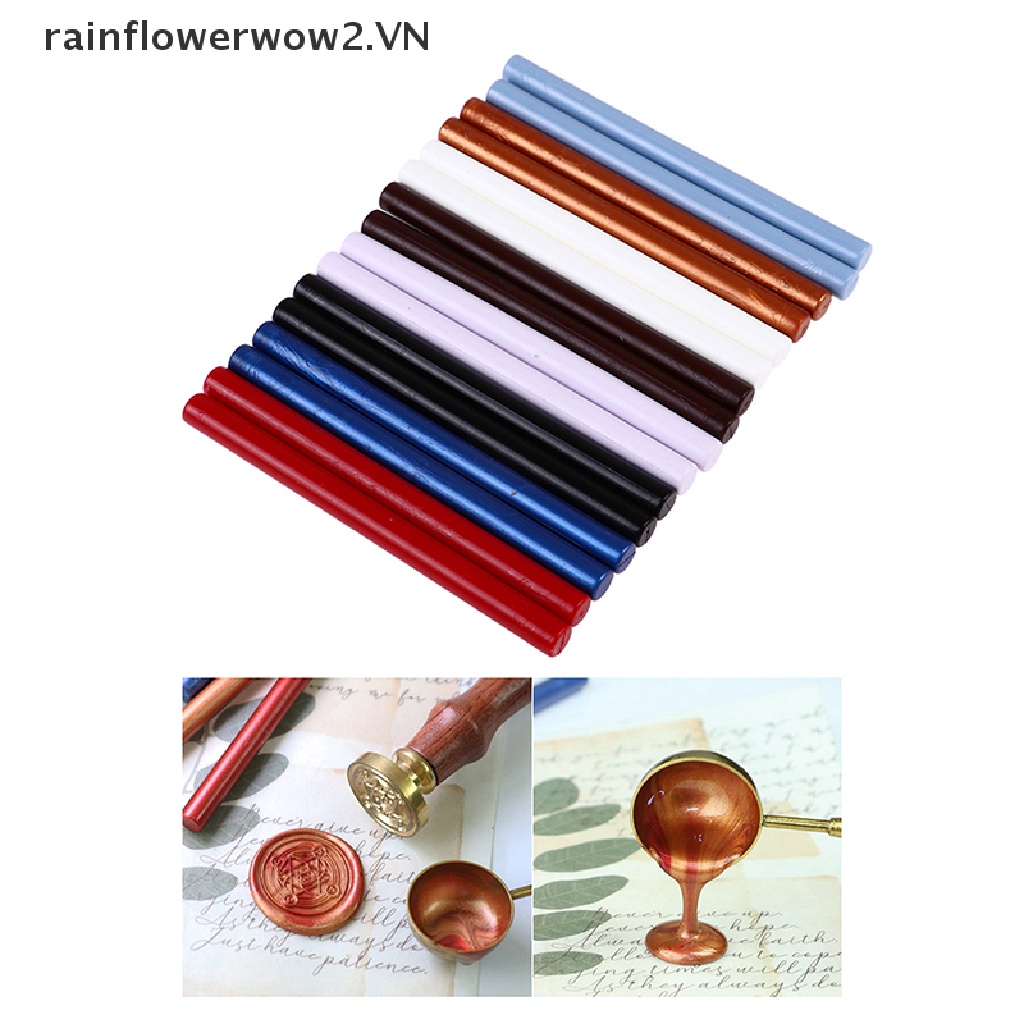 Bộ 10 Que Sáp Dùng Đóng Dấu Niêm Phong Bì Thư / Làm Thủ Công