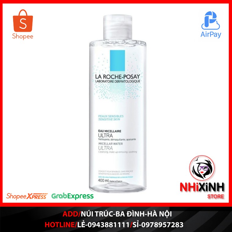 Nước Tẩy Trang La Roche-Posay Eau Micellaire Ultra 400ml