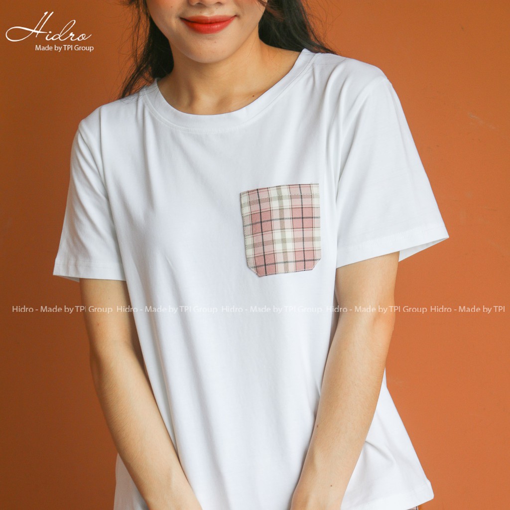 Set Bộ Áo Phông Trơn Phối Túi Kẻ Mix Quần Kẻ Caro