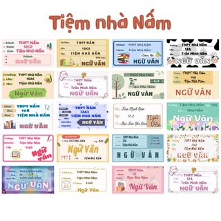 Dịch vụ thêm thông tin cho nhãn vở theo yêu cầu - sản phẩm đặt kèm