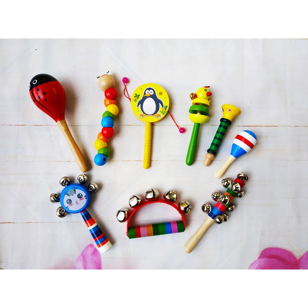Combo 3 chiếc xúc xắc gỗ cho bé