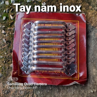 Combo 10 tay nắm inox đặc- Tay nắm cửa tủ loại nhỡ dài 13cm