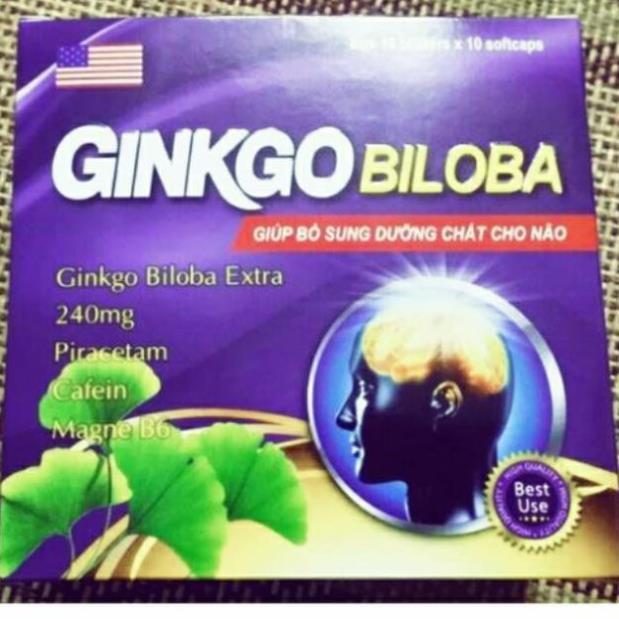 Hoạt huyết dưỡng não Ginkgo biloba 240mg HỘP 100