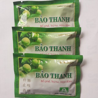 Vỉ 5 VIÊN NGẬM BẢO THANH- bổ phế ,trừ ho, hóa đờm