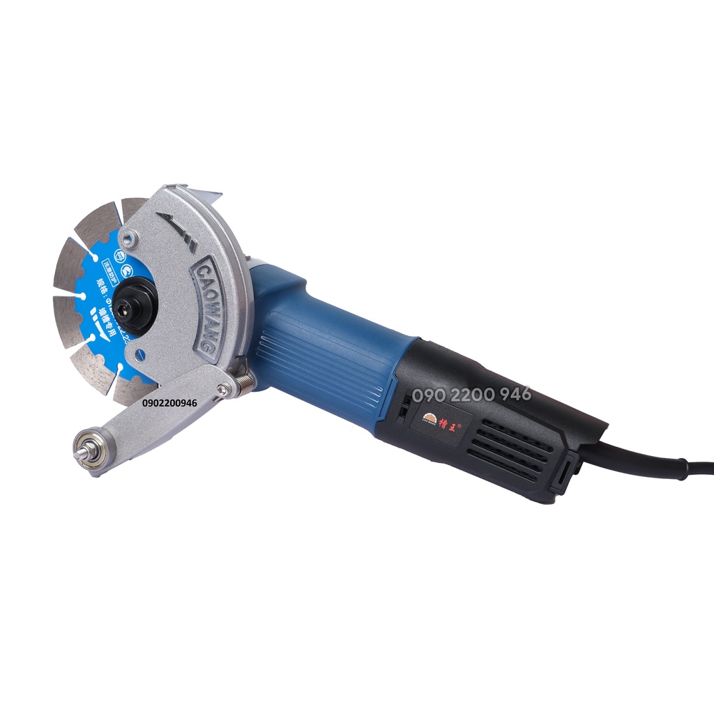 Máy cắt rãnh Caowang 1251, máy cắt tường không bụi, Máy cắt rãnh tường 1 lưỡi 125mm công xuất 1600w ,bảo hành 12 tháng
