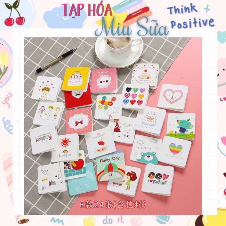 Thiệp mini in hình cute - MiuSua