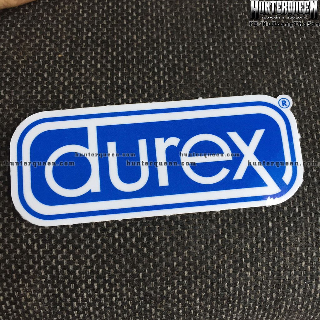 DU REX[9.6x3.9cm] decal cao cấp chống nước, sắc nét, bền màu, dính chặt. Hình dán logo trang trí mọi nơi