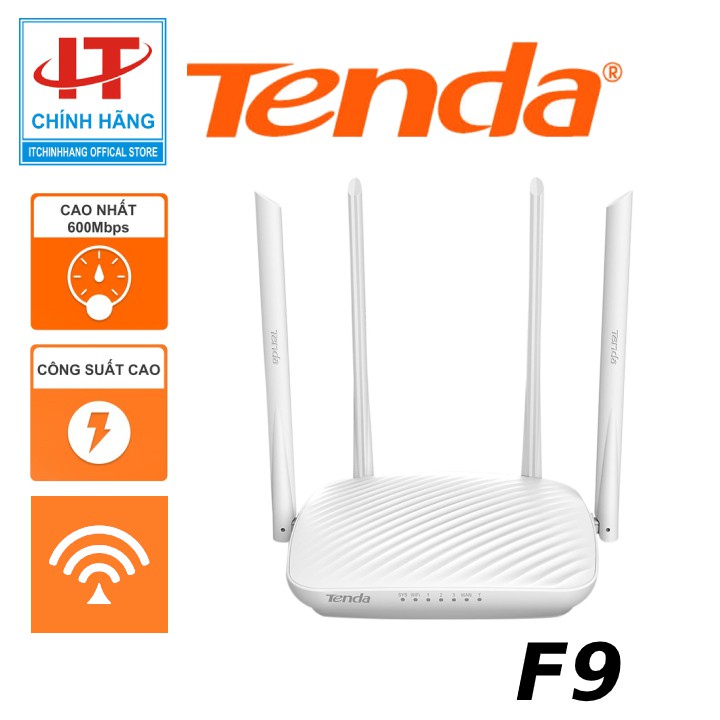 Bộ Định Tuyến WiFi phủ sóng khắp nhà TENDA F9 MICRROSUN